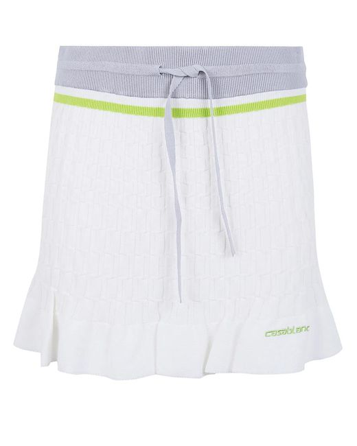Casablanca White "Tennis" Mini Skirt