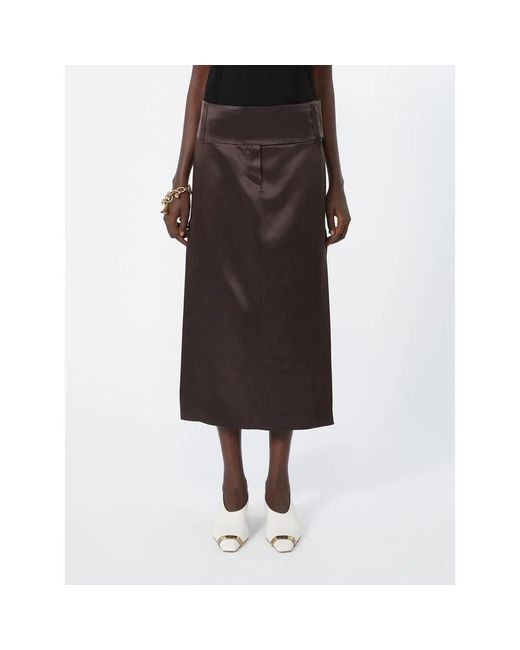 Max Mara Brown Spxoblare Skirt Chocolate