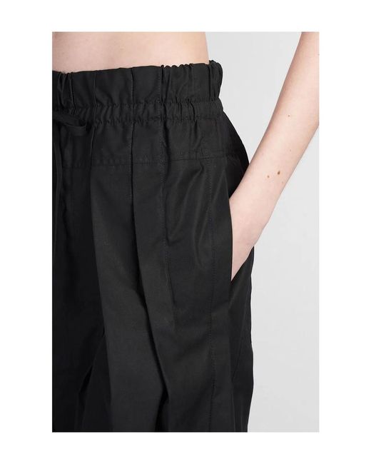 Jil Sander Black Adjustable Tablillas Pants
