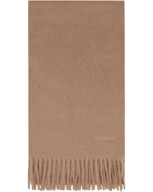 Max Mara Brown Scilli Scarf