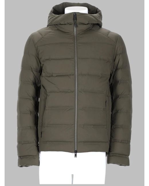 Monobi Green Giacca Imbottita Con Cappuccio for men