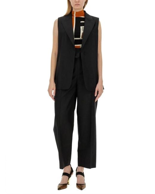 Fendi Black Tailored Vest