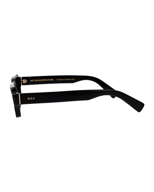 Retrosuperfuture Black Acetate Sunglasses