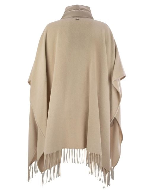 Herno Natural Poncho Resort