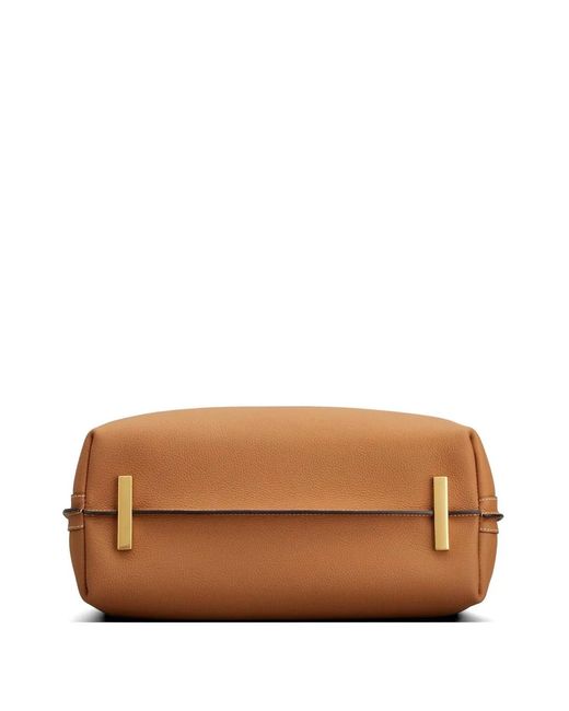 Tod's Brown Small T Signature Leather Handbag