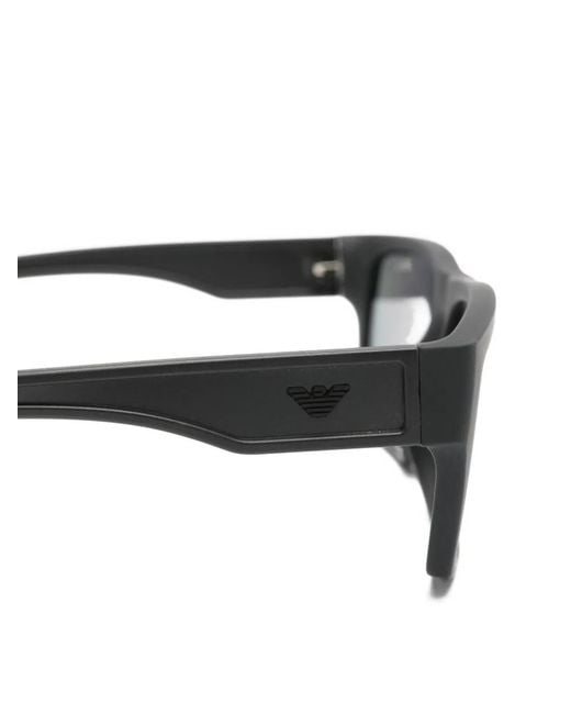 Emporio Armani Gray Acetate Sunglasses for men
