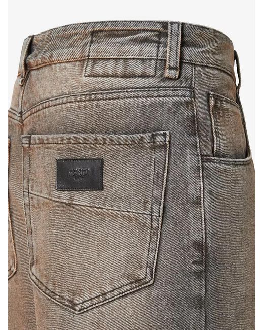 Fendi Gray Pant for men