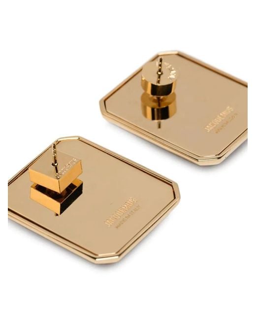 Jacquemus White "Les Pendants Carre" Earring