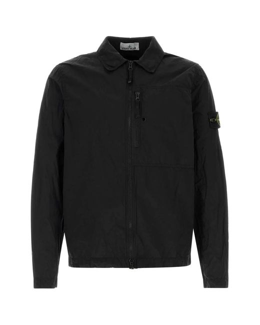 Stone Island Black Shirts for men