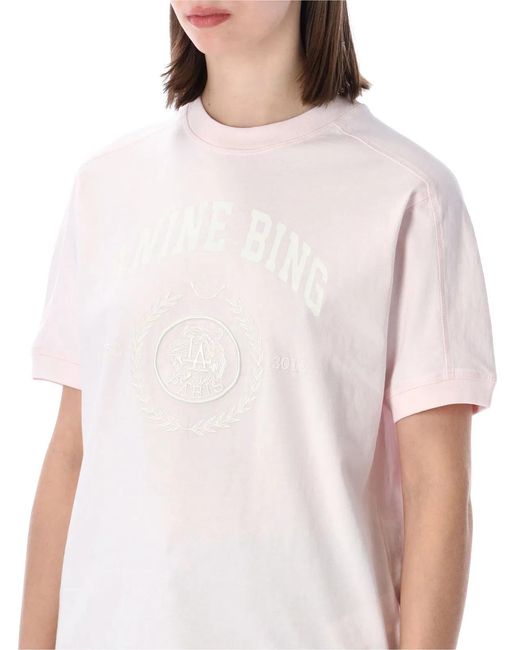 Anine Bing White Jaylin Tee