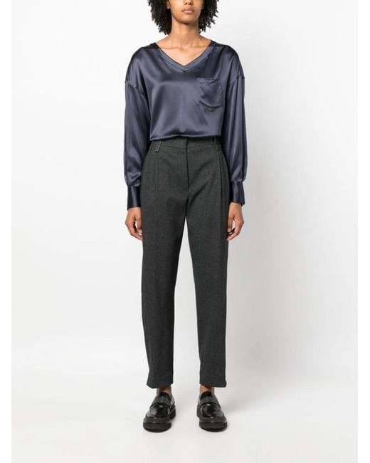 Brunello Cucinelli Gray Regular Pants
