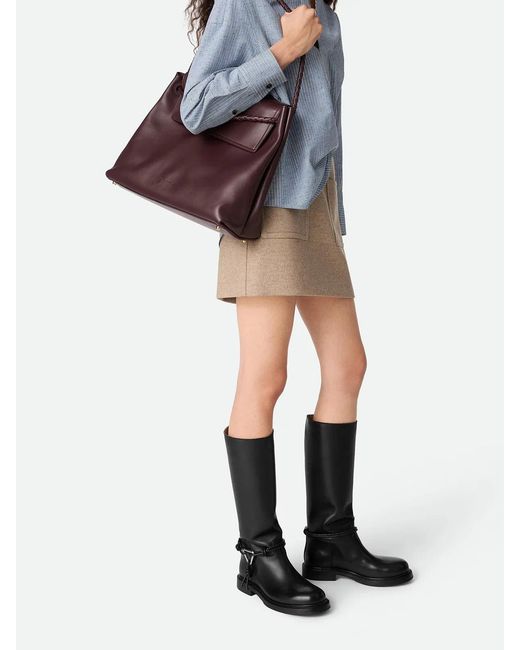 Bottega Veneta Black James Knee High Boot
