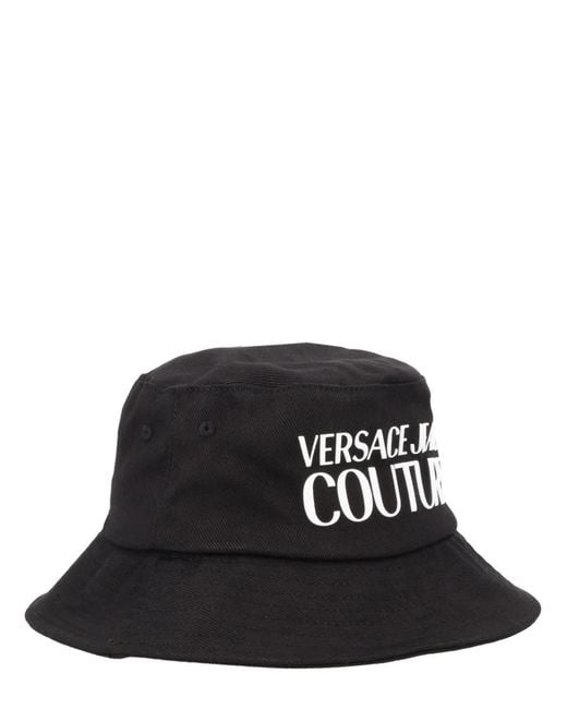 Versace Jeans Couture Black Cappello Con Logo for men