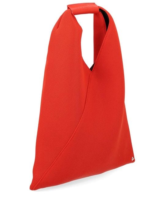 MM6 by Maison Margiela Red Borsa "Japanese" Small