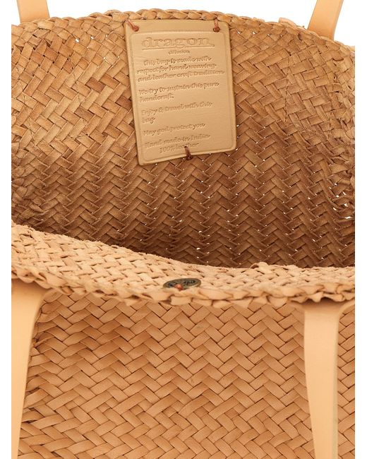 Dragon Diffusion Natural 'Teresa Maxi Cabas' Shopping Bag
