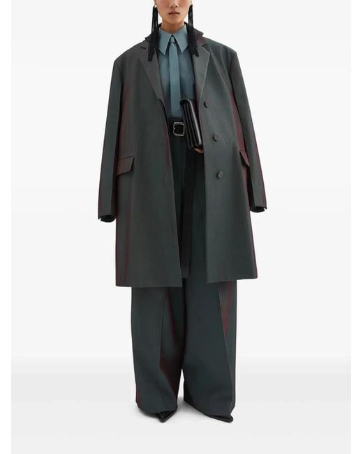 Jil Sander Gray Pantalon Pierna Ancha