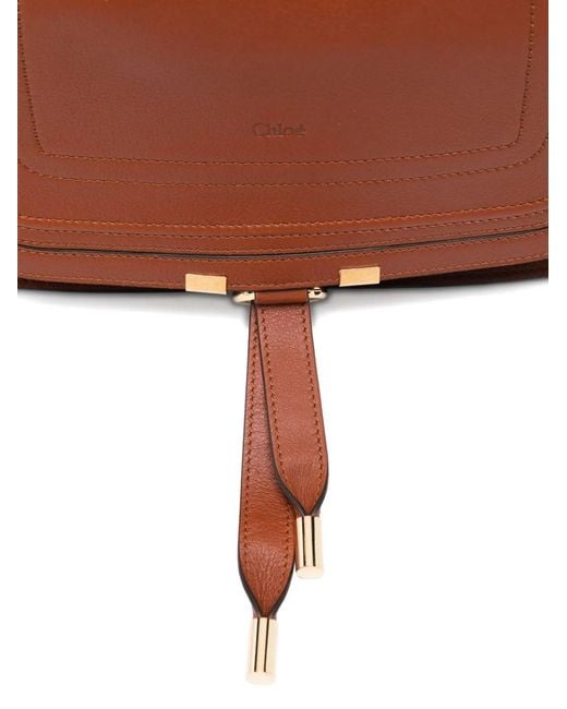 Chloé Brown Small Marcie Shoulder Bag