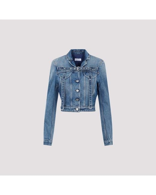 Off-White c/o Virgil Abloh Blue Denim Blazer