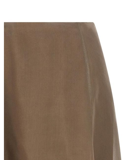 Brunello Cucinelli Brown 'Circle' Skirt