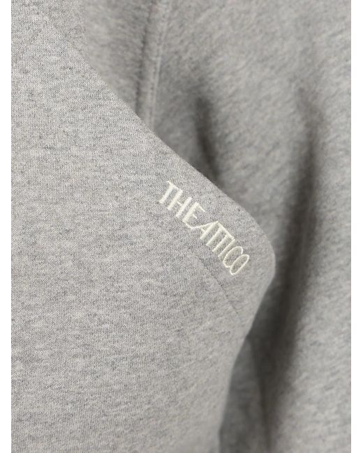 The Attico Gray Cotton Sweater