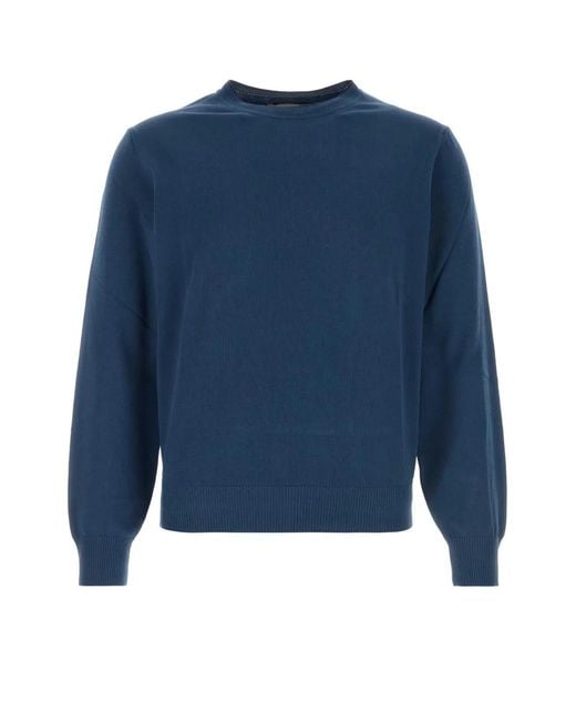 Canali Blue Maglia Manica Lunga for men