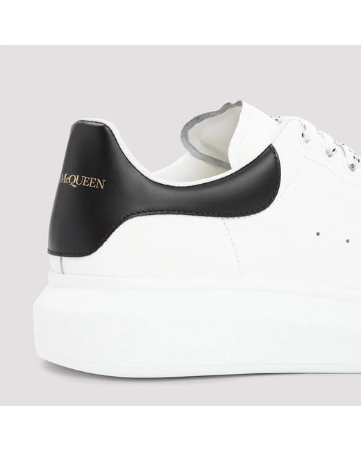 McQueen White Leather Chunky Sneakers for men