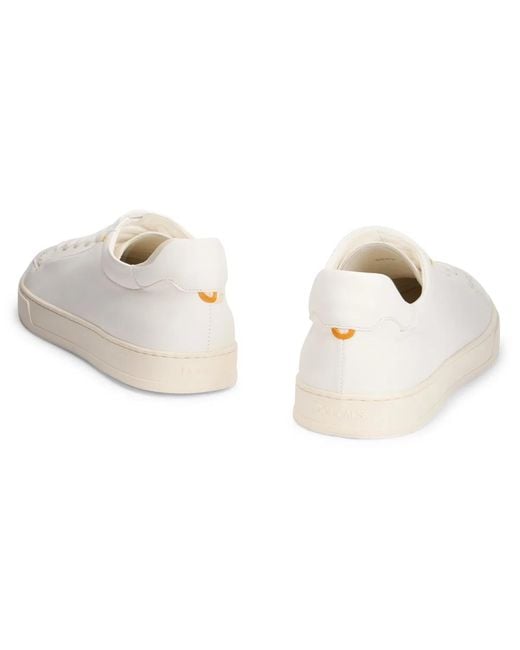 Doucal's White Nappa Sneakers for men
