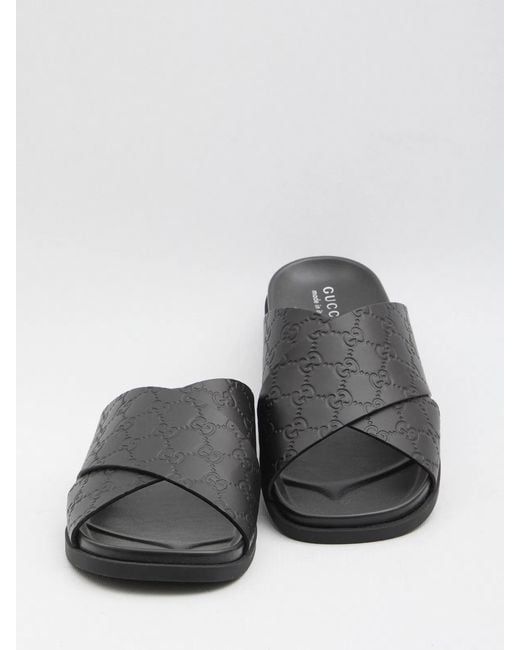 Gucci Black Slides for men