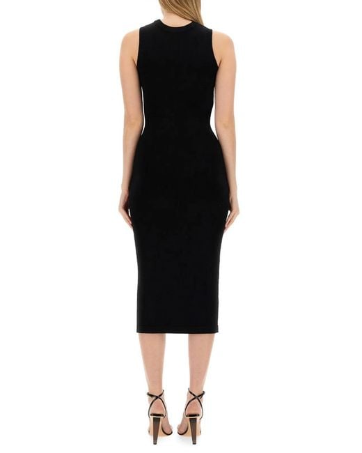 Moschino Couture Black Buttoned Dress