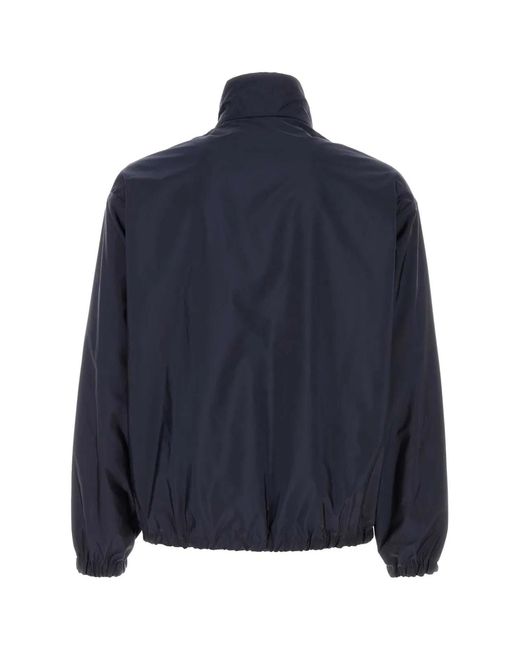 Prada Blue Re-Nylon Reversible Jacket for men