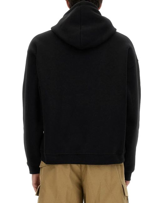 DSquared² Black Sweatshirt With Logo Print for men