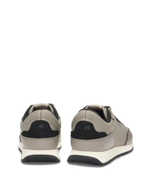 Boss Gray Open Shoes Sneakers for men