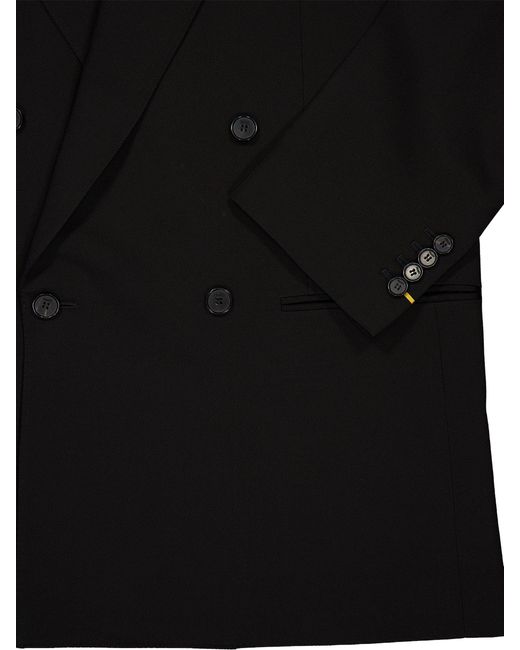 Fendi Black Double-Breasted Blazer for men