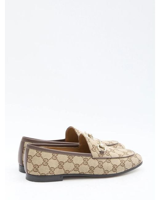 Gucci White Jordaan Loafers