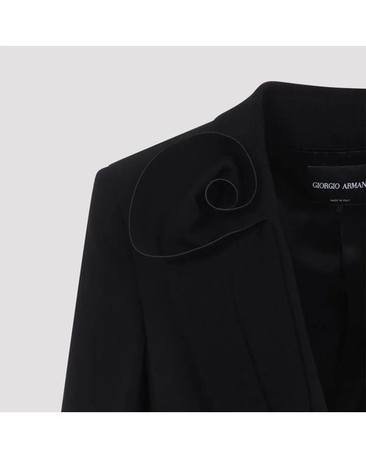 Giorgio Armani Black Beauty Silk Blazer