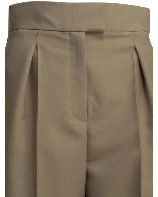 Valentino Natural Tailored Mohair Pants