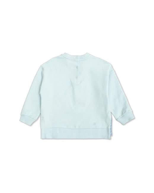 Fendi Blue Sweatshirt With Logo