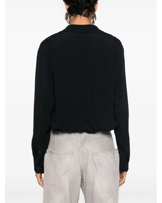 Dries Van Noten Black Cedal 9067 W.W.Shirt