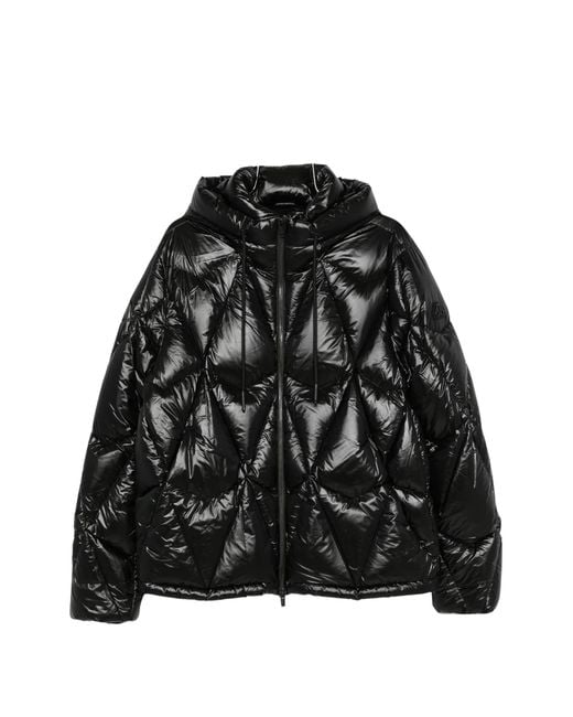 Moose Knuckles Black Iceberg Quilt Down Puffer Jacket for men