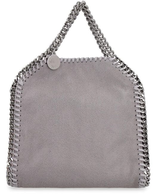 Stella McCartney Gray Falabella Tiny Mini Crossbody Bag