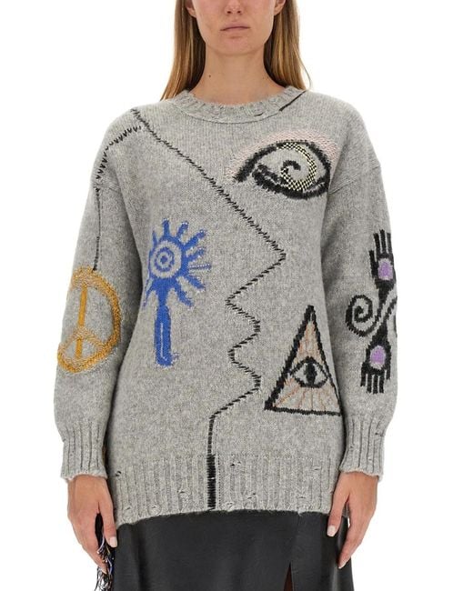 Stella McCartney Gray Artwork Shirt