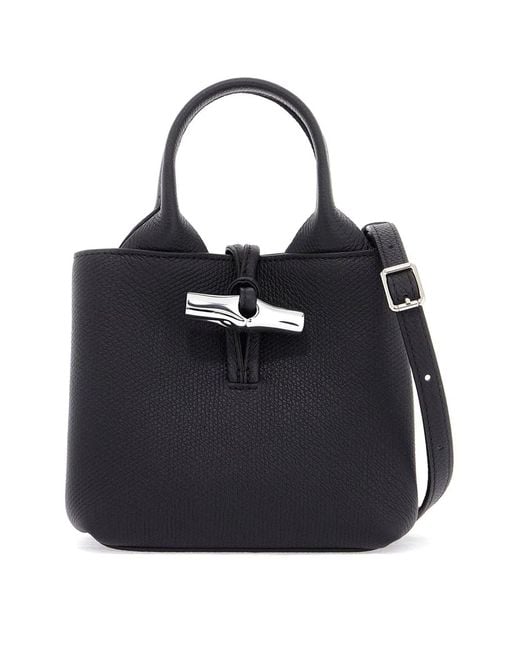 Longchamp Black Le Roseau Handbag