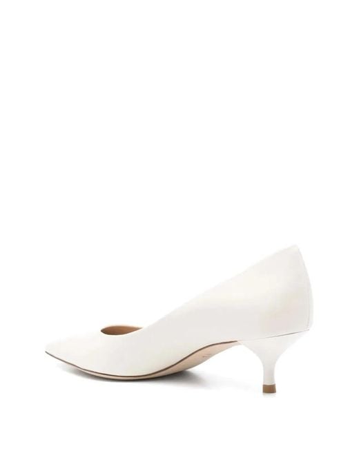 Stuart Weitzman White 50Mm Stuart Power Pumps