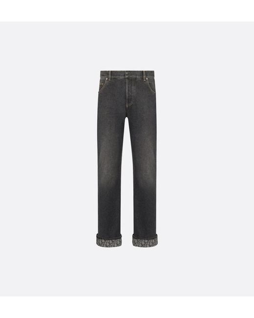 Dior Gray Cotton Jeans Denim Pants