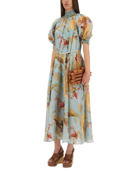 Zimmermann Metallic "Ascension" Maxi Dress
