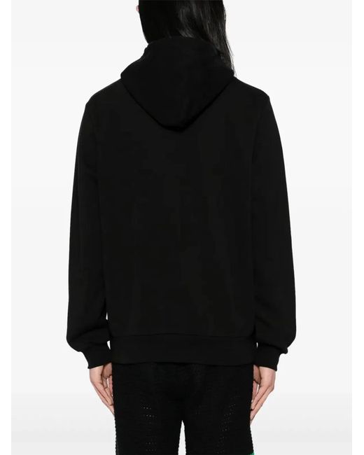Lacoste Black Logo Hoodie With Zip for men