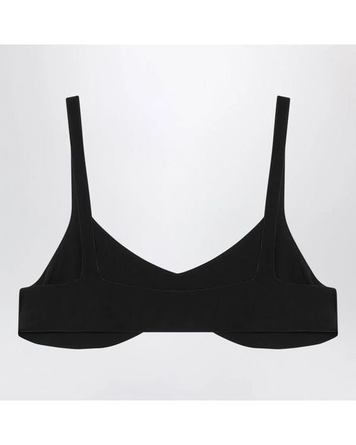 Prada Black Crêpe De Chine Silk Top