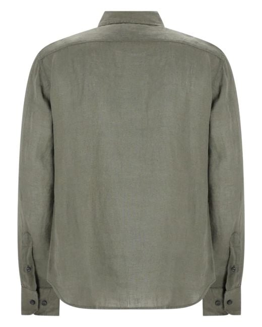 120% Lino Green Camicia for men
