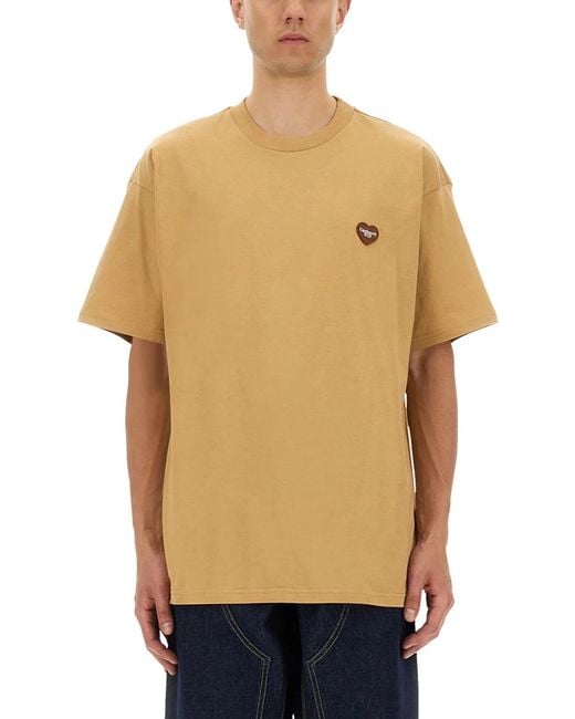 Carhartt Natural "Heart Ii Hartt" T-Shirt for men