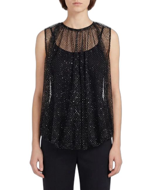Max Mara Black Spxnodo Top
